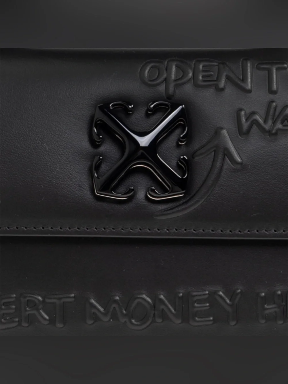 OFF WHITE Jitney 1.4 script top handle bag